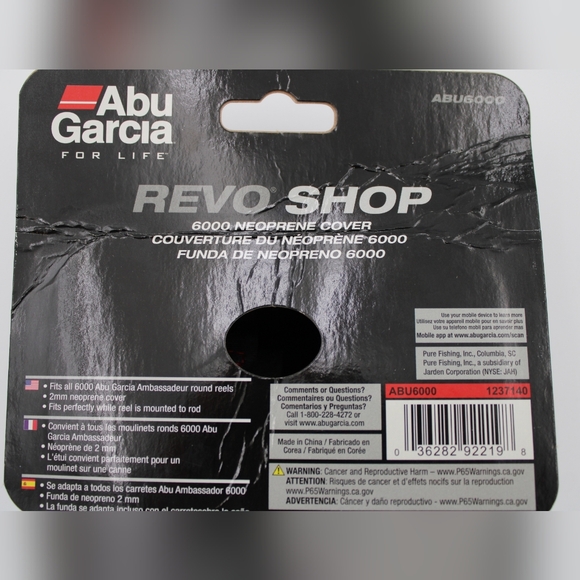 Abu Garcia ABU6000 Neoprene Round Reel Cover NWT - Picture 3 of 5